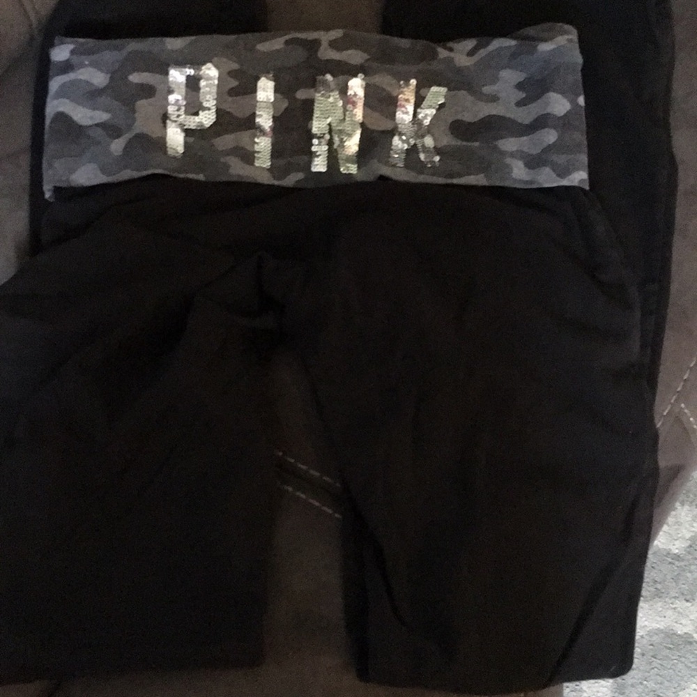 Pink yoga pans
